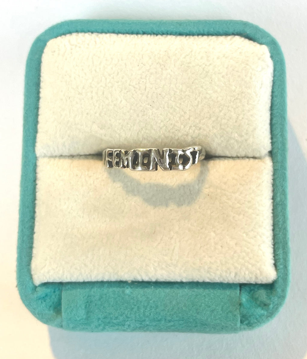 delicate feminist ring: size J/4¾