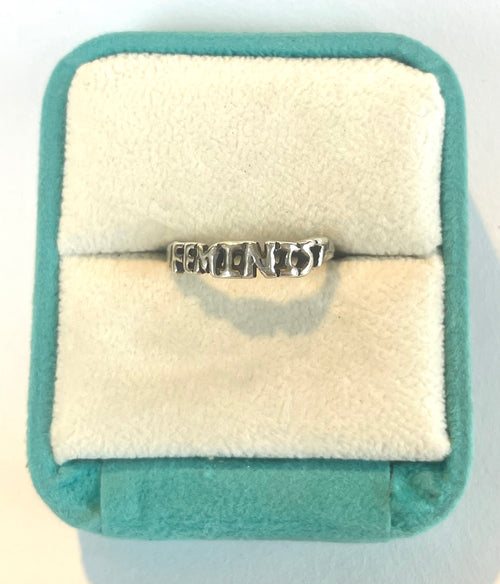 delicate feminist ring: size J/4¾