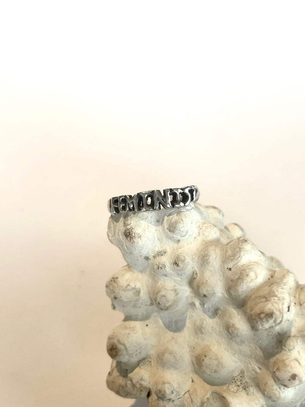 delicate feminist ring: size J/4¾
