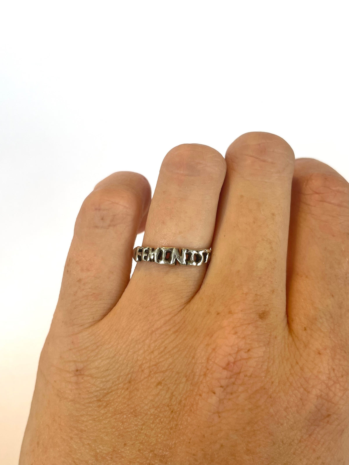 delicate feminist ring: size J/4¾